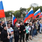 Митинг-концерт в поддержку президента России и референдума в Донбассе прошел в Пятигорске